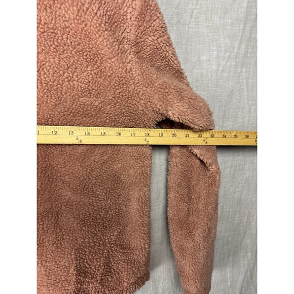 Faherty Women’s Eldridge Pink Sherpa Jacket Small High Pile - Picture 7 of 10